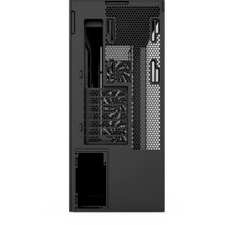 Nzxt h7 flow (2024) midi tårnhus (sort | 2x USB-A | 1x USB-C | hærdet glas)