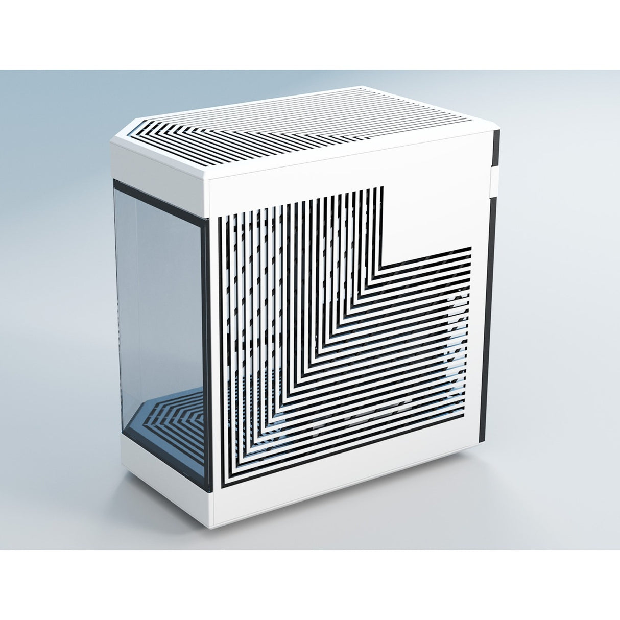 Hyte y60 midi tårnhus (hvid sort | 3x USB-A | hærdet glas)
