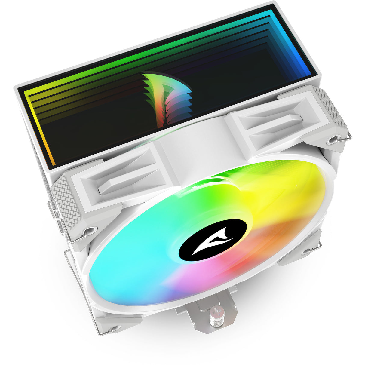 Sharkoon a50 rgb cpu køler (hvid, 4-benet pwm blæserstik)