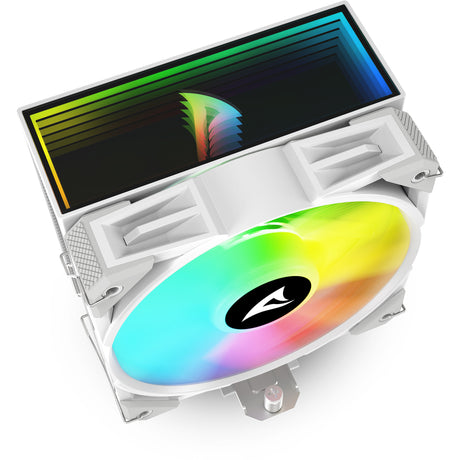 Sharkoon a50 rgb cpu køler (hvid, 4-benet pwm blæserstik)