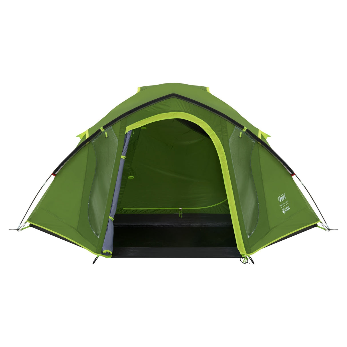 Coleman darwin 4 plus kuppeltelt (mørkegrøn lysegrøn, med frontstruktur, model 2025)