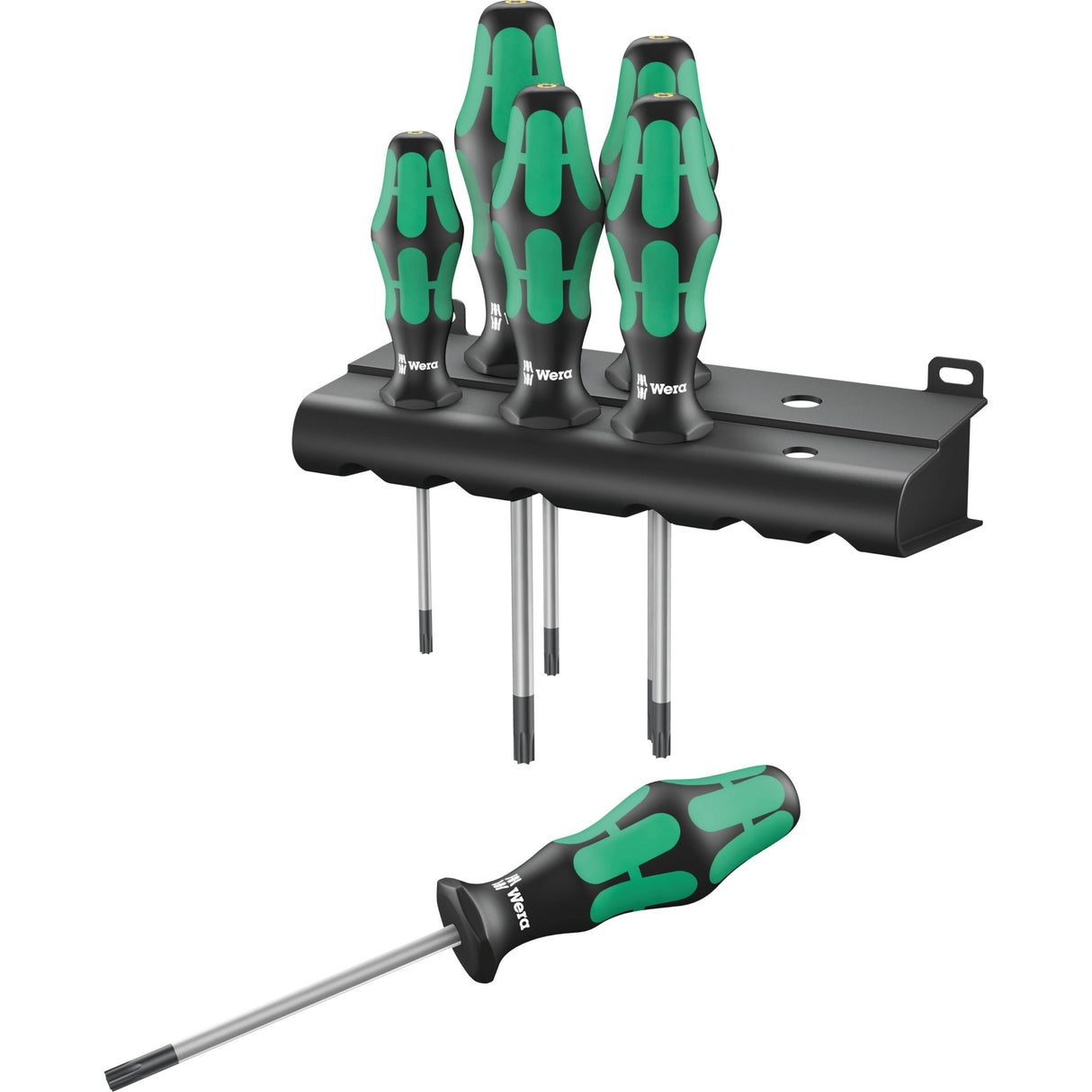 Wera 367 6 skruetrækkersæt kraftform plus (sort grøn, 6-delt)