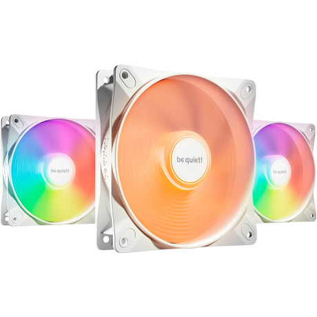 Vær stille! light wings lx pwm rgb kabinet blæsere (hvide, 3 stk, 120 x 120 x 25 mm)