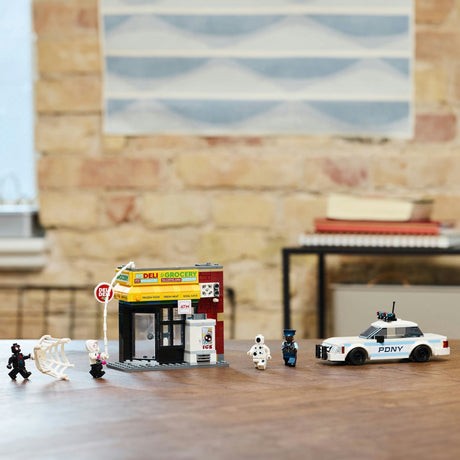 Lego superhelte 76311 spider-vers: miles morales vs. the mockery