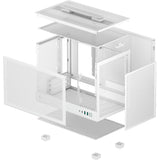Deepcool ch160 mini tårnhus (hvid | 2x USB-A | 1x USB-C | hærdet glas)