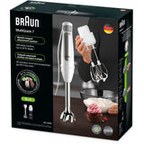 Braun multi quick 7 stavblender mq 7005b (hvidt rustfrit stål)
