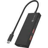 Icy box ib-hub1436-cpd usb-hub (sort, 2x USB-A, 2x USB-C)