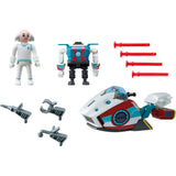 Playmobil super 4 - skyjet med dr. x robot byggelegetøj (9003)