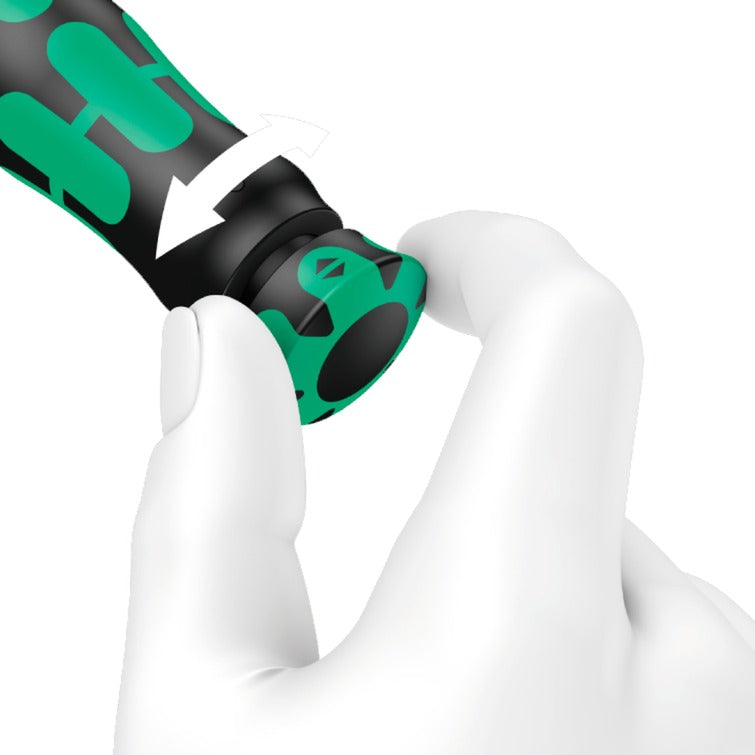 Wera click-torque b 2 momentnøgle med omvendt skralde, 20-100 nm (sort grøn)