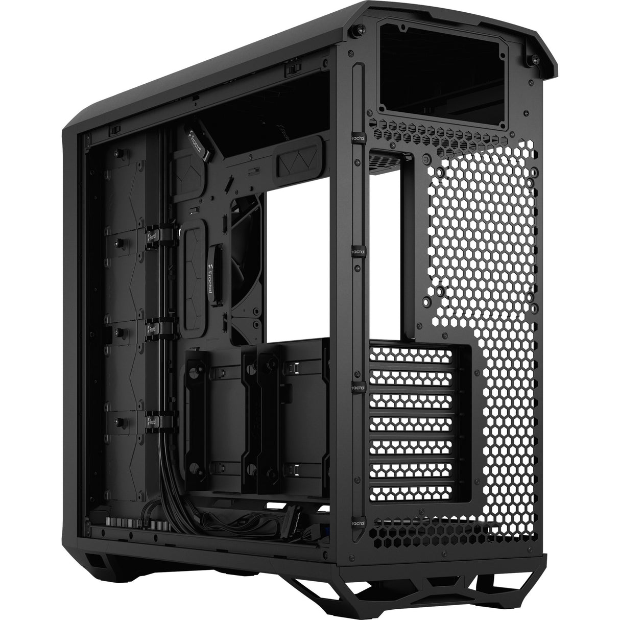 Fractal design torrent sort solid midi tårnhus (sort | 2x USB-A | 1x USB-C)
