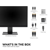 Viewsonic VP2788-5k mac-kompatibel 27 4k UHD-skærm (sort, 2x Thunderbolt 4, 1x HDMI, 1x Displayport, USB-A, USB-C)