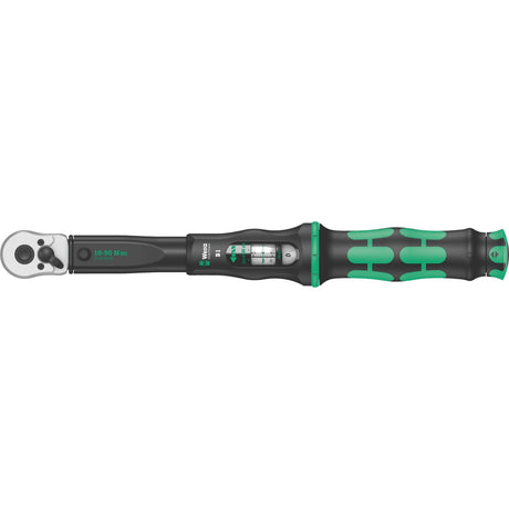 Wera click-torque b 1 momentnøgle med omvendt skralde, 10-50 nm (sort grøn)
