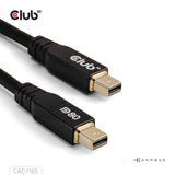 Club 3D Mini DisplayPort til Mini DisplayPort DP80 tovejskabel (sort, 1 meter, Vesa-certificeret)