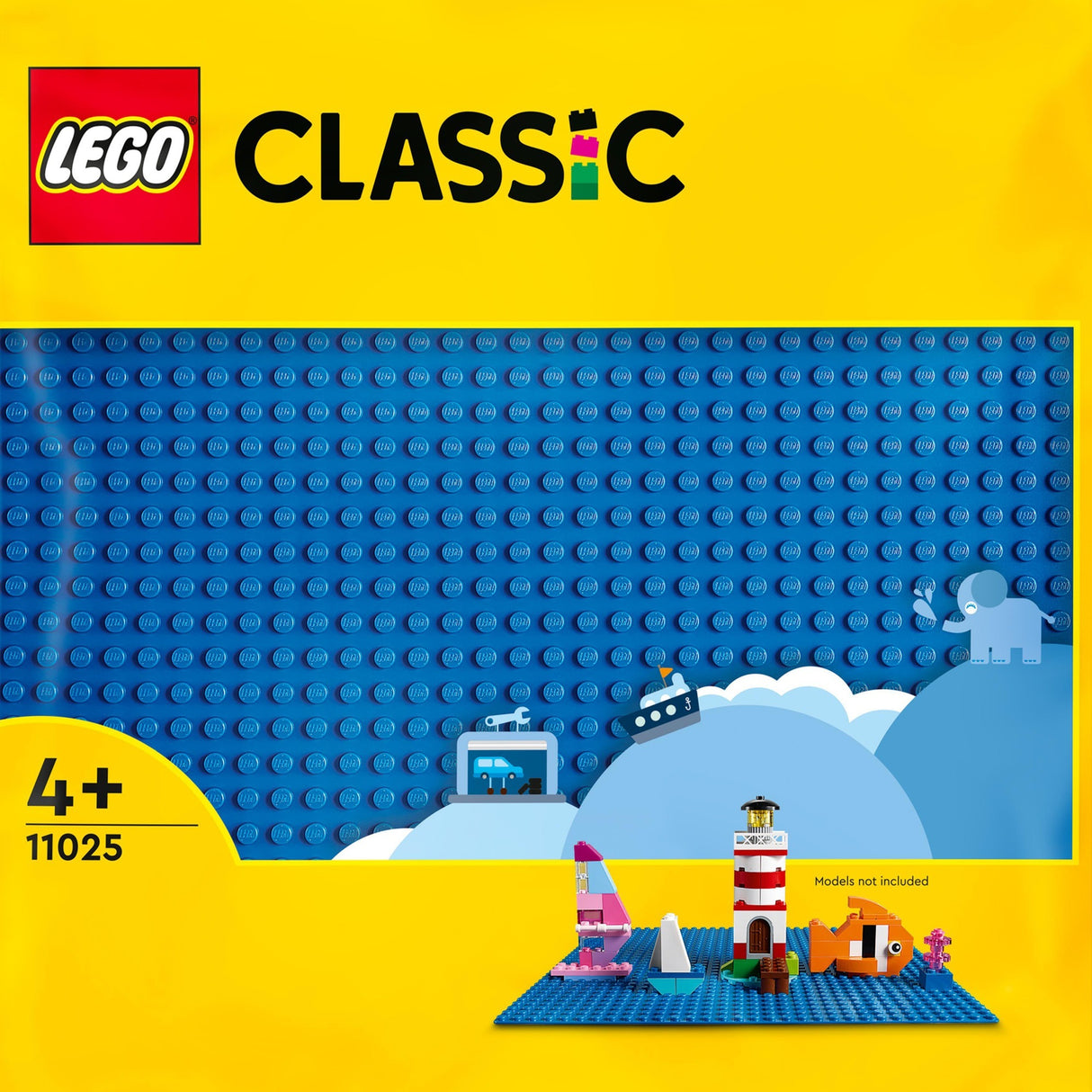 Lego klassisk blå byggeplade - 11025