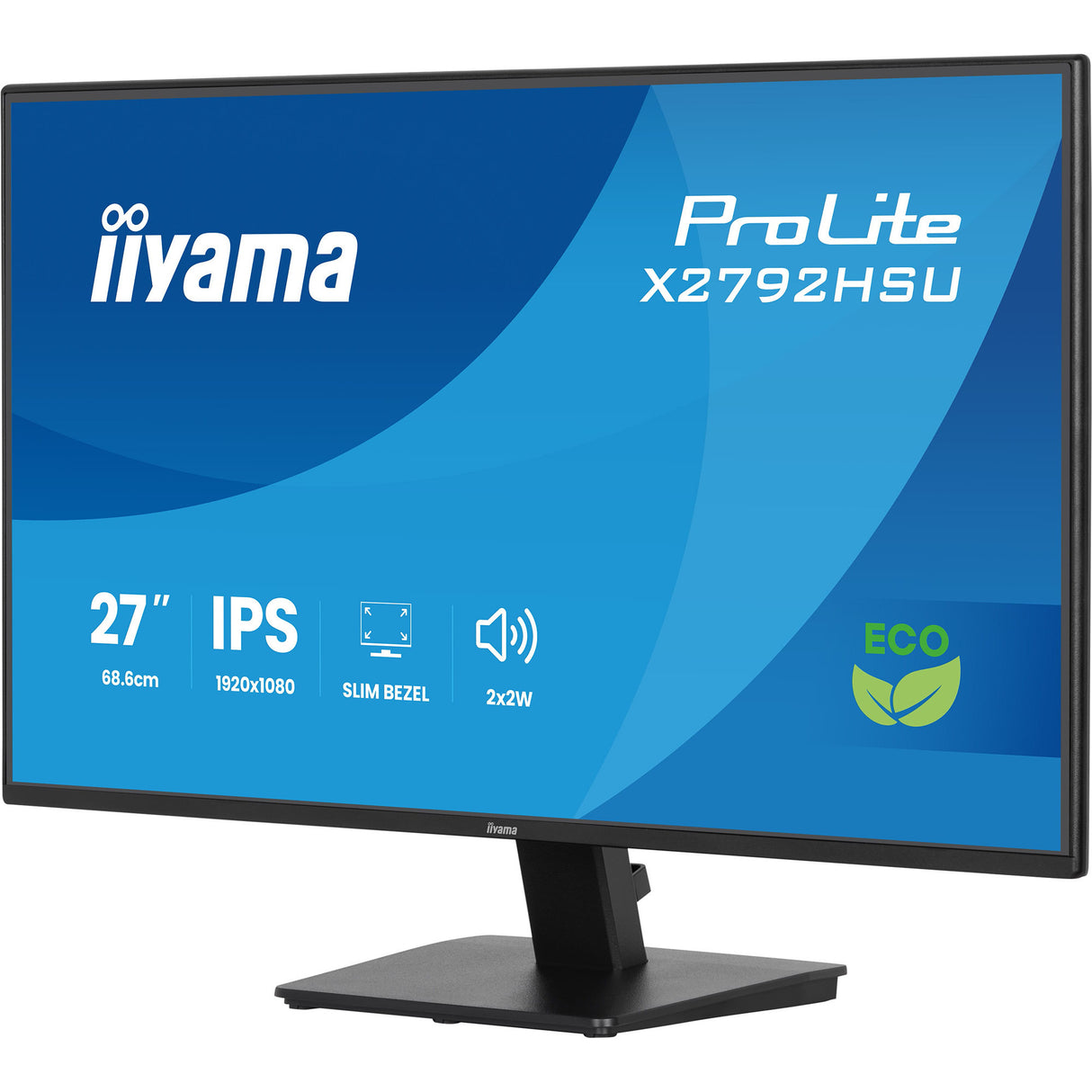Iiyama prolite x2792hsu-b1 27 skærm (sort (mat), HDMI, skærmport, 2x USB-A, USB-B, 120 Hz)