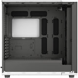 Fractal design nord xl midi tårnhus (hvid træfarve | 2x USB-A | 1x USB-C | hærdet glas)