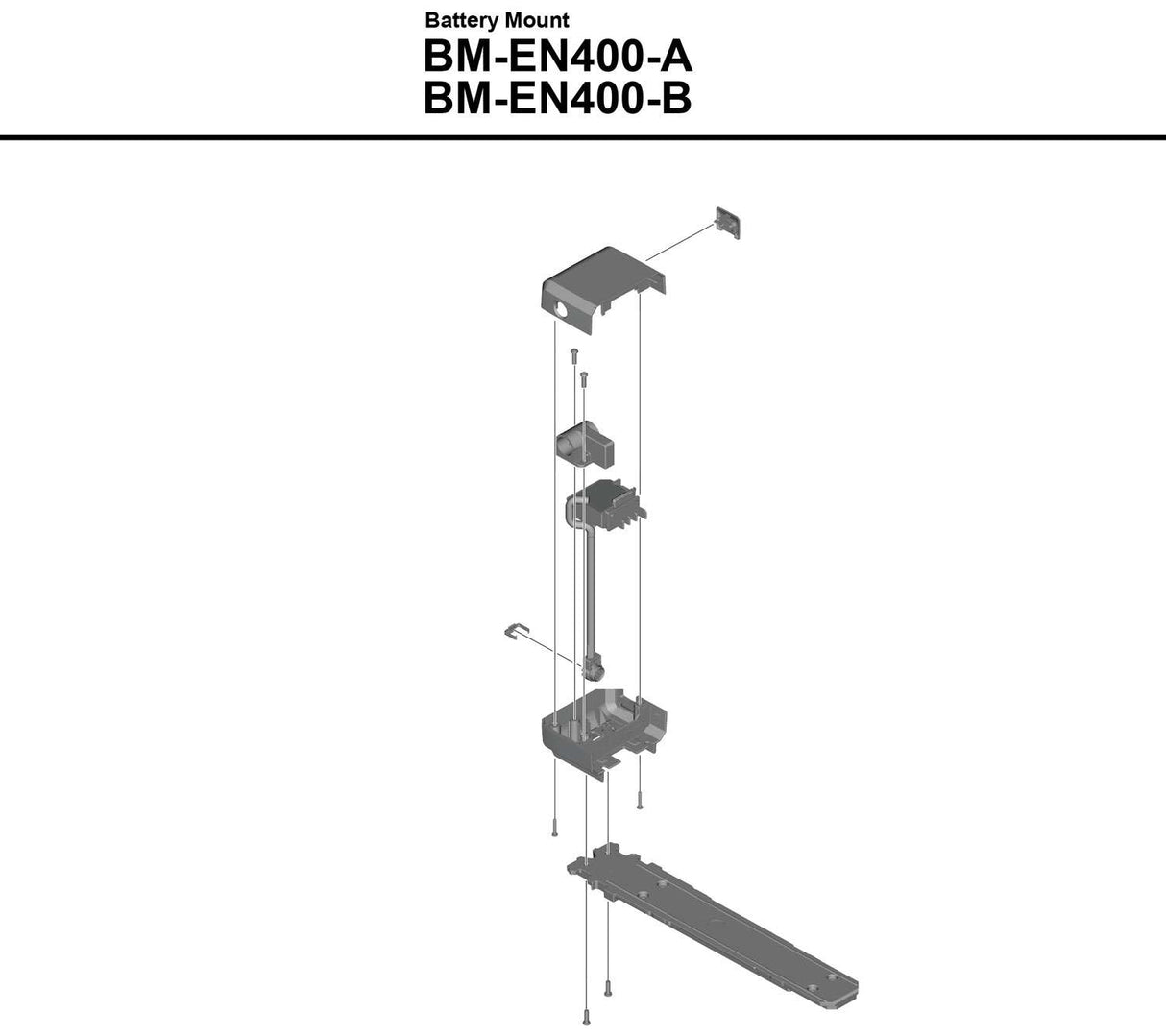 Shimano steps bm-en400 batteriholder til bagbærer