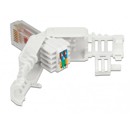 Delock rj45 stik cat.6 utp værktøjsfrit stik (hvidt, 2 stk.)
