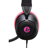 Powera Lucidsound LS10 Wired Gaming Headset - Midnight Branding Over-Ear Gaming Headset (Sort Pink, Playstation 5, Playstation 4, Xbox Series X|s, Xbox One, PC, Mobil)