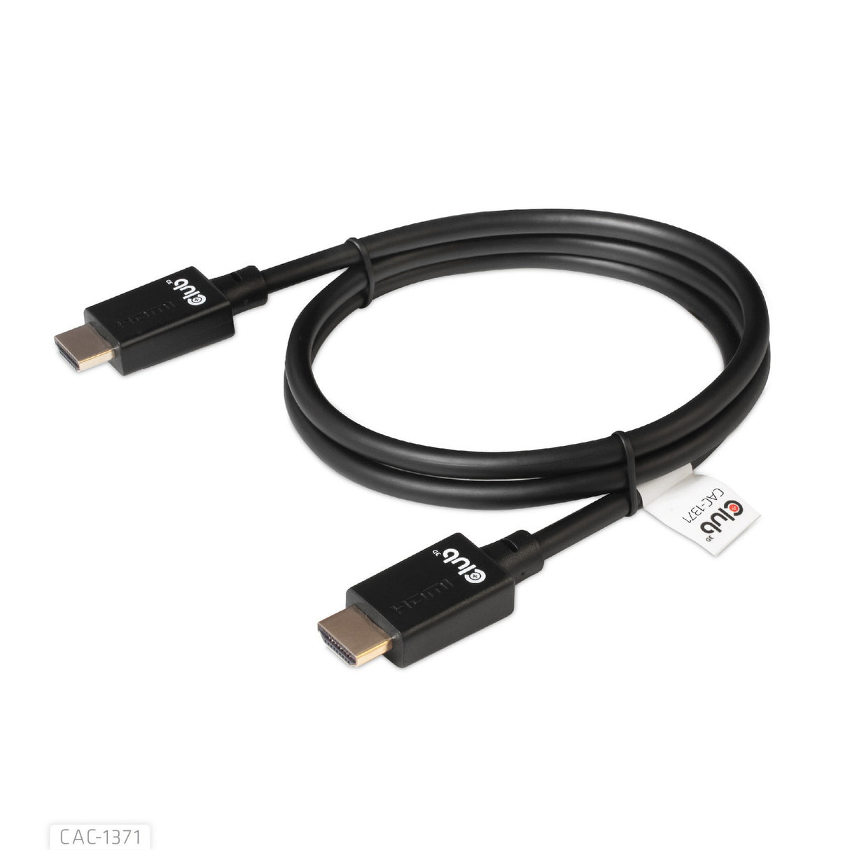 Club 3D ultra højhastigheds HDMI-kabel (sort, 1 meter, 4K 120Hz, 8K 60Hz, 48Gbps)