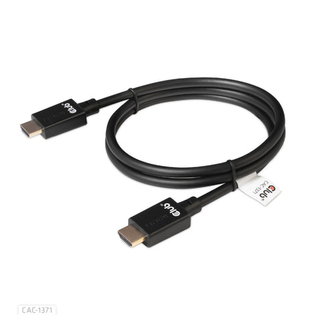 Club 3D ultra højhastigheds HDMI-kabel (sort, 1 meter, 4K 120Hz, 8K 60Hz, 48Gbps)