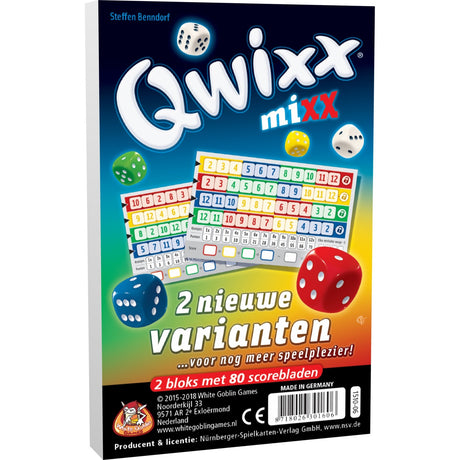 White goblin spil qwixx mixx terningespil (hollandsk, udvidelse, 2 - 5 spillere, 15 minutter, fra 8 år)