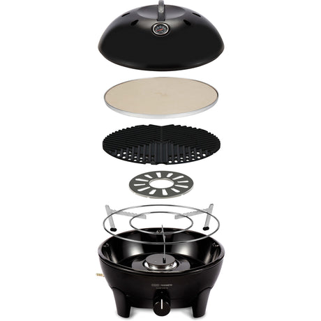 Cadac glamp chef 40 gasbarbecue (zwart, ø 40cm)