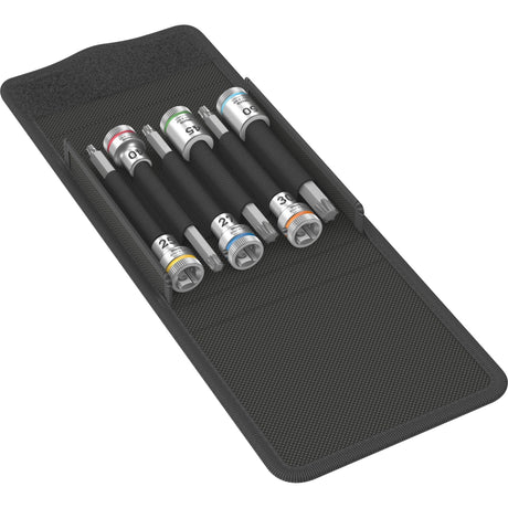Wera 8767 b torx® hf 1 zyklop bit topnøglesæt torx topnøgle (6-delt, med holdefunktion, 3 8-drev)