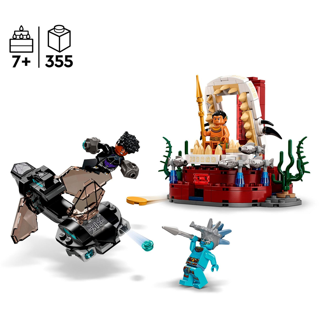 Lego marvel - konstruktionslegetøj til kong namors tronrum (76213)