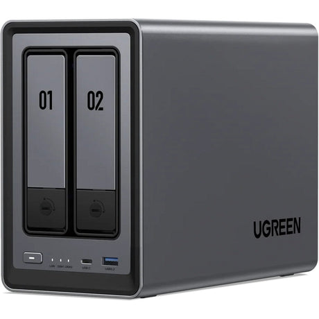 Ugreen nasync dxp2800 (grå, 2,5 GBe, HDMI, USB-C)