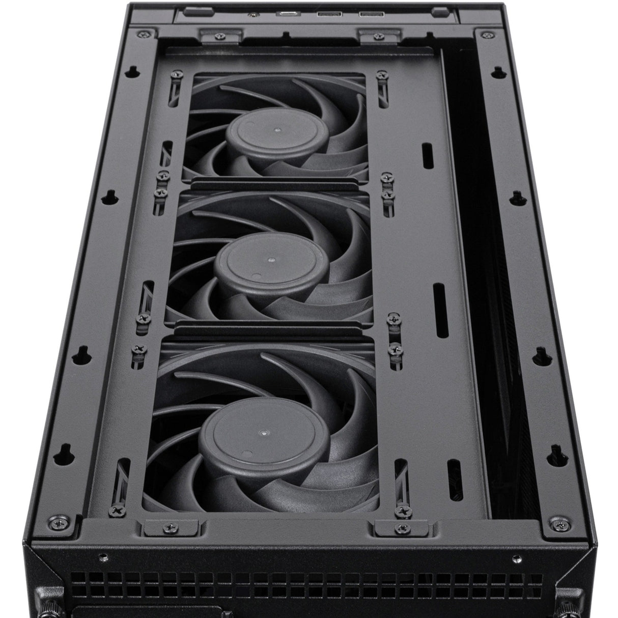 Silverstone sugo 17 mini tårnhus (sort | 2x USB-A | 1x USB-C)