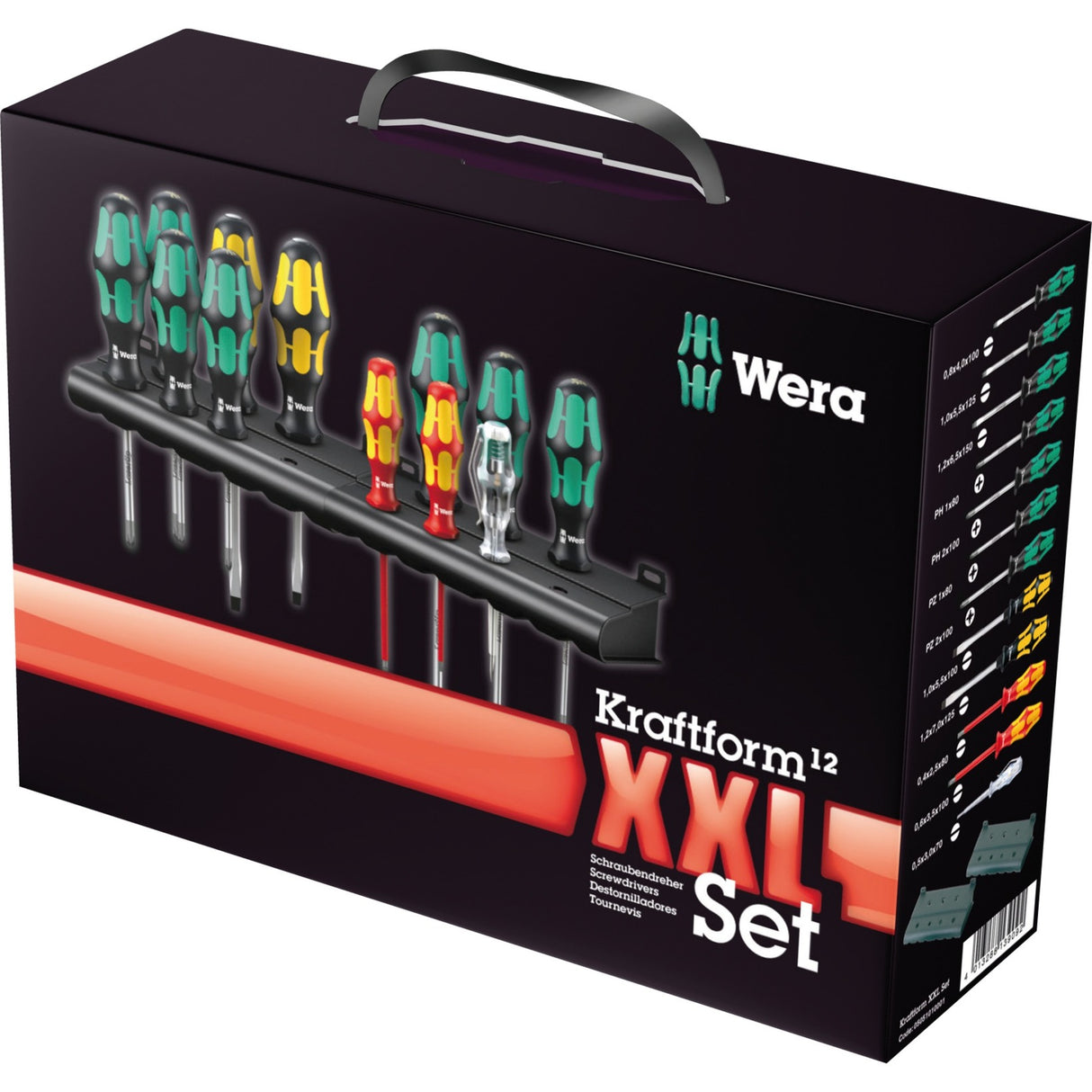 Wera kraftform xxl skruetrækkersæt (12 dele)