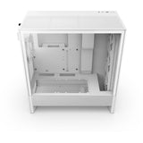Nzxt h5 flow rgb v2 midi tårnhus (hvid | 1x usb-a | 1x usb-c | rgb | hærdet glas)