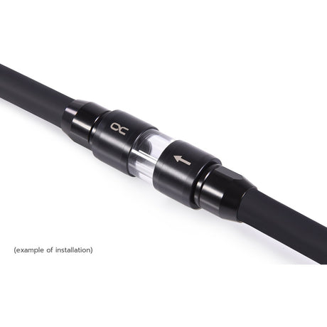 Alphacool eiszapfen akryl acetal inline filter g1 4 indvendig gevind (sort gennemsigtig)