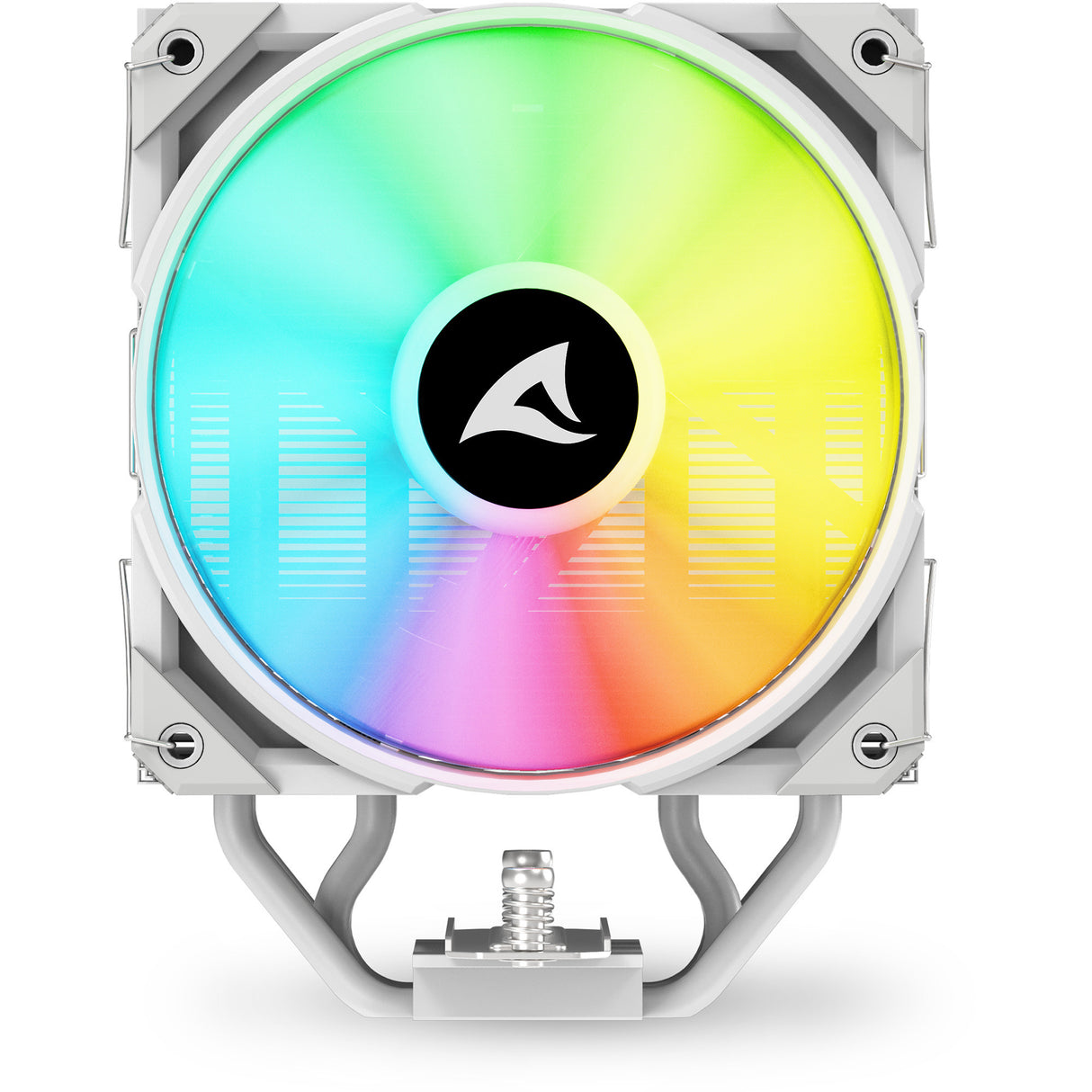 Sharkoon a40 rgb cpu køler (hvid, 4-benet pwm blæserstik)