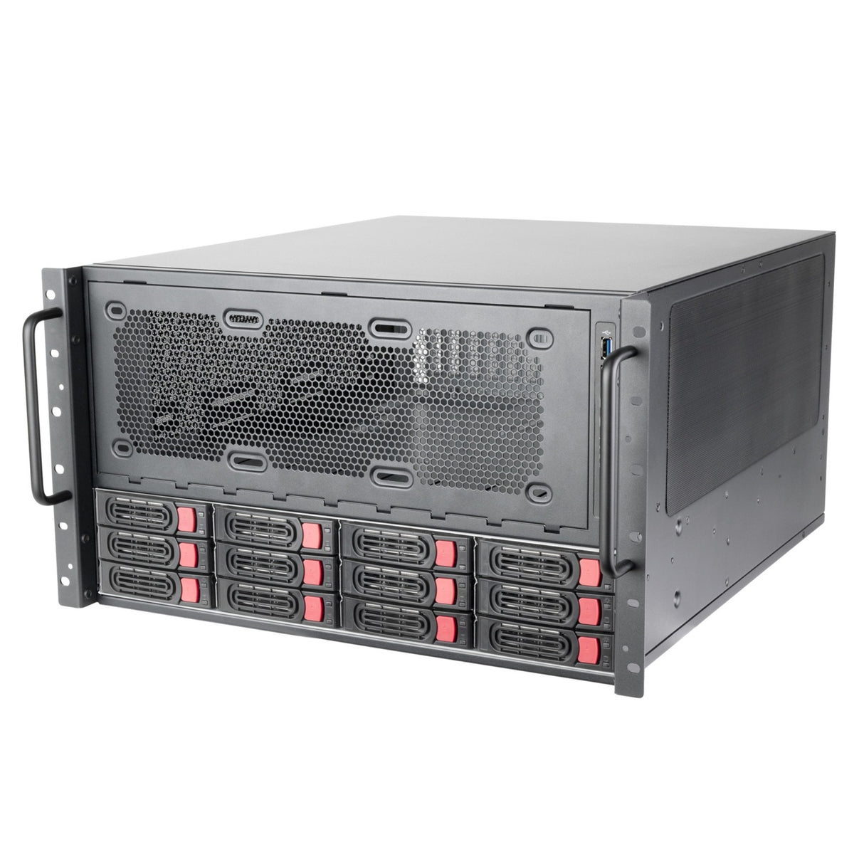 Silverstone rm61-312, rack, serverkabinet (sort | 6u)