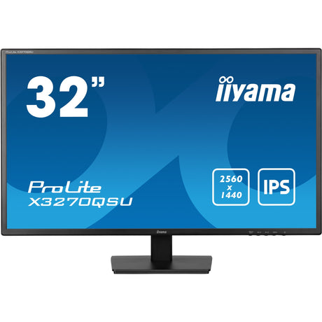 Iiyama prolite x3270qsu-b1 31.5 skærm (sort, 2x HDMI, skærmport, 3x USB-A)