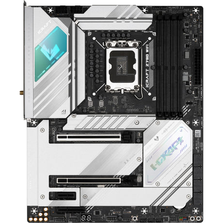 Maxsun MS-Icraft Z790 WiFi V2 Socket 1700 bundkort (sort, RAID, 2x 2,5 GB-LAN, WLAN, BT, lyd, ATX)