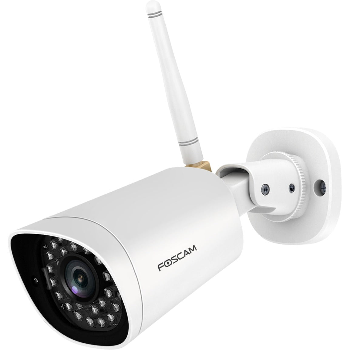 Foscam G4P Super HD WiFi udendørskamera (hvid, 4 MP, 2K, WLAN)
