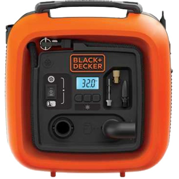 Black+decker asi400 12v kompressor (orange sort, 160 psi 11 bar)