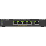 Netgear 5-ports gigabit ethernet poe+ unmanaged switch (gs305pp) (sort)