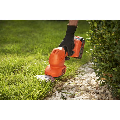 Black+decker bcss18b-xj 18v gras- en struikschaar (zonder accu) (oranje zwart, accu en oplader niet inbegrepen)