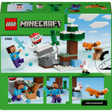 Lego Minecraft Steve's Taiga Adventure-videospilbyggesæt til børn - 21583