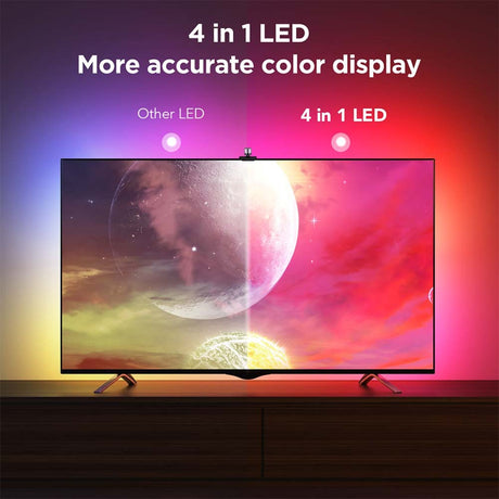 Govee envisual smart tv backlight 3s ledstrip (2.4ghz wifi, bluetooth, voor 55 - 65 inch tv's)