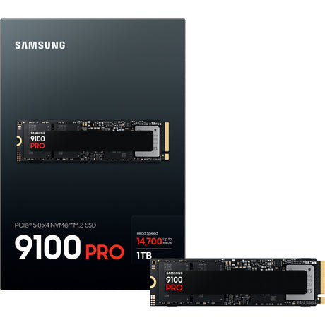Samsung mz-vap1t0bw 9100 pro pcie® 5.0 nvme™ m.2 SSD - 1 TB, 1 TB, M.2, 14700 MB s