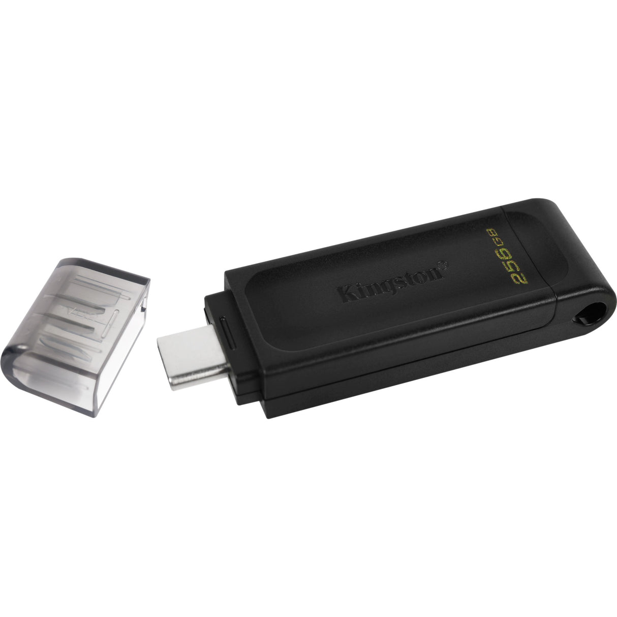Kingston Data Traveler 70 256 GB USB-stick (sort, DT70 256 GB, USB-C 3.2 gen 1)