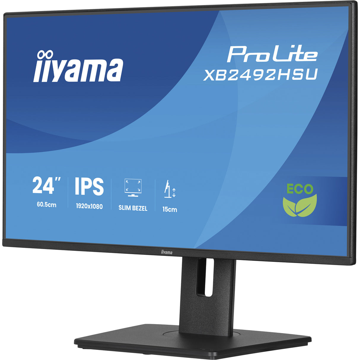 Iiyama prolite xb2492hsu-b1 24 skærm (sort (mat), HDMI, skærmport, 2x USB-A, USB-B, 120 Hz)