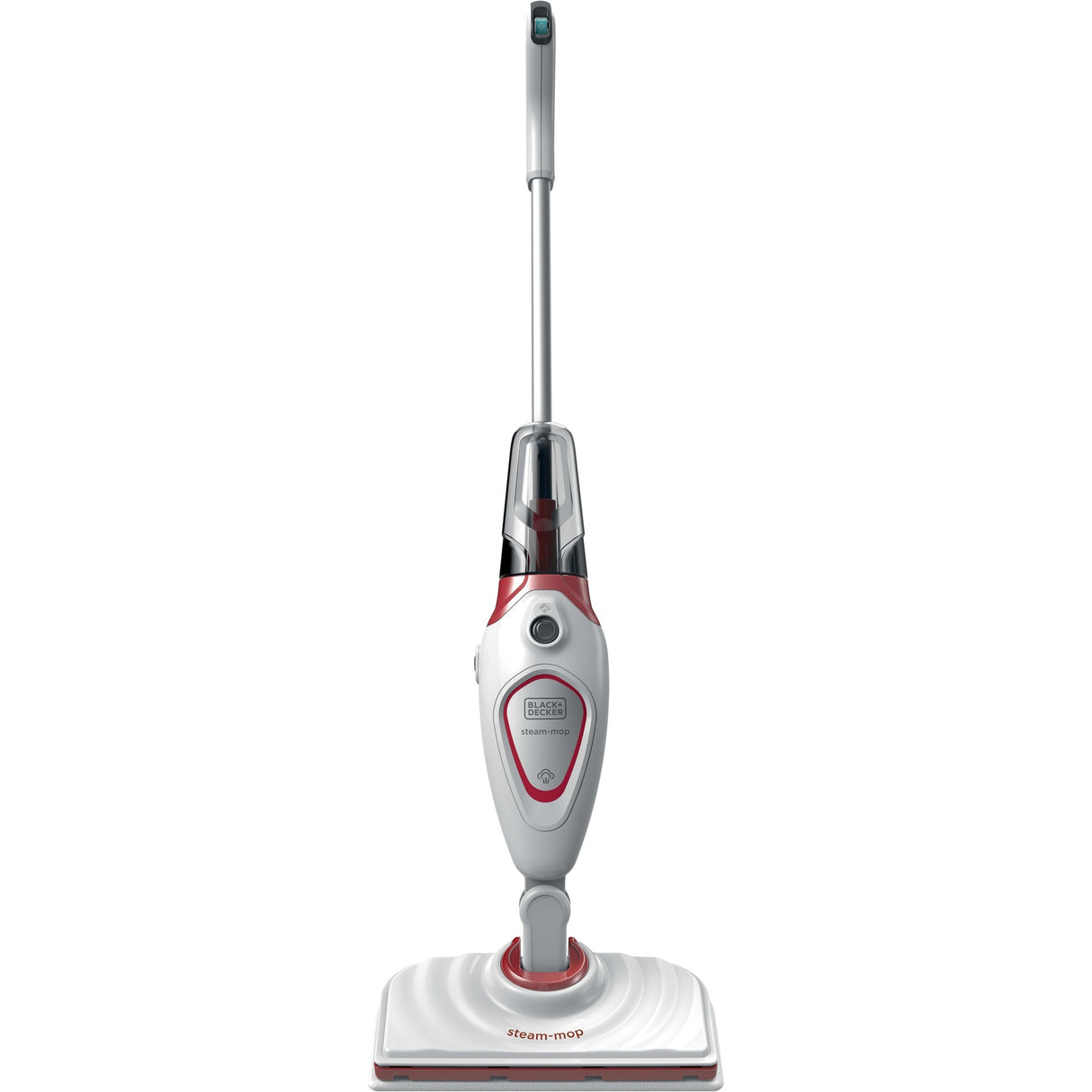 Black+decker bds1616r 1600w dampmoppe med 2 dampklude damprenser (hvid rød)