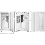 Vær stille! lys base 600 lx midi tårnhus (hvid | 2x USB-A | 1x USB-C | RGB | hærdet glas)