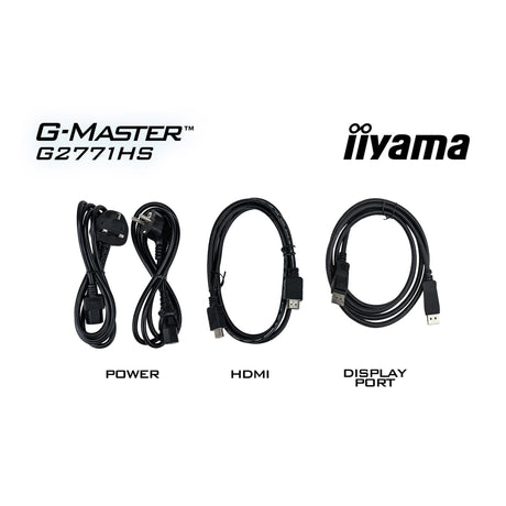 Iiyama g-master red eagle g2771hs-b1 27 gaming skærm (sort, 2x HDMI, skærmport, 240 Hz)